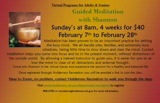 flyer for Meditation class