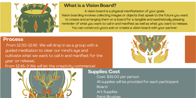 Vision Board Workshop flyer